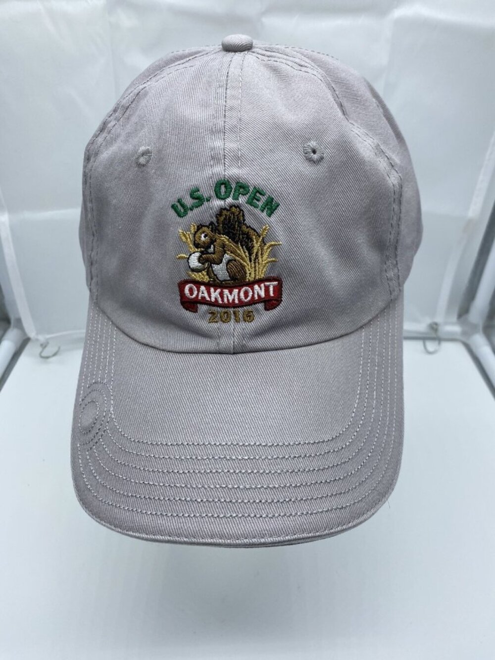 2016 US Open Oakmont Hat Gray USGA Member Adjustable Strap Back Golf Cap